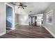Spacious living room featuring modern flooring and fresh paint at 445 88Th N Ave, St Petersburg, FL 33702