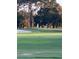 Putting green with flag and golf balls on a tree-lined course at 4620 7Th W Ave, Bradenton, FL 34209