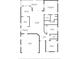 Detailed floor plan of the house with dimensions for each room at 4920 82Nd E Pl, Sarasota, FL 34243