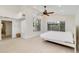 Spacious main bedroom features high ceilings, and plenty of natural light at 5107 Saint Albans Ave, Sarasota, FL 34242