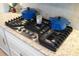 Modern gas cooktop with stainless steel finish at 5639 Rain Lily Ct, Sarasota, FL 34238