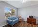 Bright office with a large window, wood-look floors, and comfortable seating at 5809 71St E St, Palmetto, FL 34221