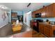 Open-concept kitchen with a large island, modern appliances, and ample cabinet space at 5809 71St E St, Palmetto, FL 34221