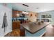 Spacious kitchen featuring a center island and access to the dining area at 5809 71St E St, Palmetto, FL 34221