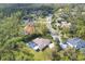 Aerial view of home and surrounding area at 7742 Silver Bell Dr, Sarasota, FL 34241