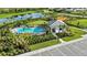 Relaxing community pool with cabana and parking at 8465 Skye Ranch Blvd, Sarasota, FL 34241