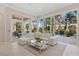 Living room with large glass doors to the outdoor patio at 13315 Palmers Creek Ter, Lakewood Ranch, FL 34202