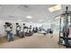 Well-equipped gym includes modern cardio machines, weights, and ample space for a comprehensive workout at 1771 Ringling Blvd # 703, Sarasota, FL 34236
