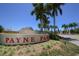 Payne Park sign with lush greenery and a view of the fountains at 1771 Ringling Blvd # 703, Sarasota, FL 34236