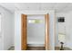 An open closet featuring plenty of shelving and bright lighting at 265 Beaver Ct, Venice, FL 34292