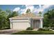 Charming single-Gathering home with a two-car garage, neutral colors, and a well-manicured lawn at 26931 Lark Ct, Punta Gorda, FL 33955
