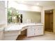 Bright bathroom featuring walk in shower and vanity at 2903 Mayflower St, Sarasota, FL 34231