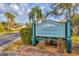 Attractive and inviting community entrance sign for The Villas at Oak Bend at 308 28Th W St, Palmetto, FL 34221