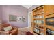 Inviting living space highlighting custom shelves, and cityscape views at 340 S Palm Ave # 152, Sarasota, FL 34236
