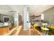 View of the open floor plan including the living, dining, and kitchen areas with modern finishes at 340 S Palm Ave # 152, Sarasota, FL 34236