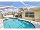 Pool and covered patio, overlooking the backyard of the house at 406 116Th E St, Bradenton, FL 34212