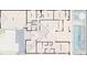 Detailed floor plan showcasing the layout with bedrooms, living spaces, and outdoor screened porch and swimming pool at 4609 Antrim Dr, Sarasota, FL 34240