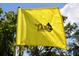 Close-up of the Tara Golf & Country Club logo on a yellow flag, highlighting the community's identity at 5721 Cottonwood St, Bradenton, FL 34203