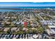 Wide aerial view of a beautiful residential area on the water at 6650 Schooner Bay Cir # 6650, Sarasota, FL 34231