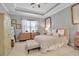 Comfortable main bedroom with neutral decor, tray ceiling, and large windows at 13303 Swiftwater Way, Lakewood Ranch, FL 34211