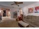 Comfortable living room featuring neutral tones and natural light, creating a warm and inviting space at 2784 Martin St, Sarasota, FL 34237