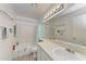 Bathroom features a large mirror with great lighting at 4061 Crockers Lake Blvd # 2611, Sarasota, FL 34238