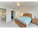 Bedroom showcases easy access to the closet and bathroom at 4061 Crockers Lake Blvd # 2611, Sarasota, FL 34238