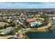 Aerial view of community amenities including pool, bocce ball and lake create an attractive community at 4543 Terrazza Ct, Lakewood Ranch, FL 34211