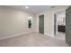 Bedroom showcases a window, neutral walls, base molding and a closet for ample storage at 6705 20Th W Ave, Bradenton, FL 34209