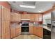 Functional kitchen featuring stainless steel appliances and ample counter space at 8536 Countess Avenue Cir, Palmetto, FL 34221