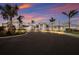 Community center with lush tropical landscaping at sunset at 14906 Lyla Ter, Bradenton, FL 34211
