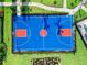 Aerial view of a well-maintained, outdoor community basketball court at 15607 White Linen Dr, Lakewood Ranch, FL 34211