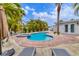 Private pool area with spa at 310 Magnolia Ave, Anna Maria, FL 34216