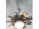 Close-up of a modern ceiling fan with a light fixture at 400 Dona Dr, Nokomis, FL 34275