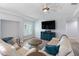 Cozy living room featuring wood floors, bright ceilings and comfortable seating at 400 Dona Dr, Nokomis, FL 34275
