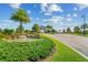 Lush landscaping and beautiful water feature welcomes you at the entrance to this beautiful community at 5529 Mulligan Way, Bradenton, FL 34211