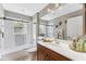 Bathroom with a shower/tub combo, and a vanity with lots of counter space at 6326 Grand Oak Cir # 101, Bradenton, FL 34203