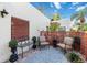 Private patio featuring comfortable seating, stylish decor, and a serene atmosphere at 805 Spring Lakes Blvd # 805, Bradenton, FL 34210