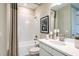 Bright bathroom with a shower-tub combo and vanity at 8513 Golden Dawn Ct, Sarasota, FL 34241