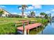 Water view showing the dock at 104 Inlets Blvd # 104, Nokomis, FL 34275