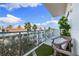 Bright balcony seating area with city views at 1335 2Nd St # 402, Sarasota, FL 34236