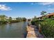 Private dock leading to the canal at 27 Inlets Blvd # 27, Nokomis, FL 34275