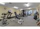 Well-equipped gym with treadmill, weight machines, exercise bike, and weight rack at 27 Inlets Blvd # 27, Nokomis, FL 34275