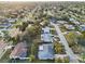 Neighborhood aerial view showcasing the well-spaced homes, mature trees, and quiet streets, perfect for peaceful living at 2746 Tangelo Dr, Sarasota, FL 34239