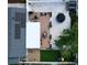 This aerial view shows a lovely backyard oasis featuring a patio, trampoline, play-set and solar panels at 5419 1St W Ave, Bradenton, FL 34209