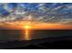 Spectacular sunset over the ocean view from the beach at 1105 Gulf Of Mexico Dr # 603, Longboat Key, FL 34228