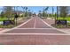 Downtown Wellen Park entrance with brick road, palm trees, and signage at 19715 Tortuga Cay Dr, Venice, FL 34293