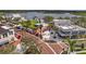 Aerial view of a vibrant town center with shops, walkable streets and a lakeside location at 19715 Tortuga Cay Dr, Venice, FL 34293