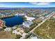 Aerial view of a condo near the water with a pool and a serene surrounding at 2001 Bal Harbor Blvd # 2301, Punta Gorda, FL 33950