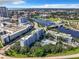 Beautiful aerial view showcasing the community's waterfront location and the downtown skyline at 201 W Laurel St # 209, Tampa, FL 33602